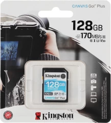 Флеш карта SDXC 128GB Kingston SDG3/128GB Canvas Go! Plus w/o adapter