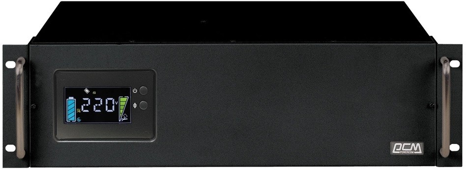 Источник бесперебойного питания Powercom King Pro RM KIN-2200AP LCD 1760Вт 2200ВА черный