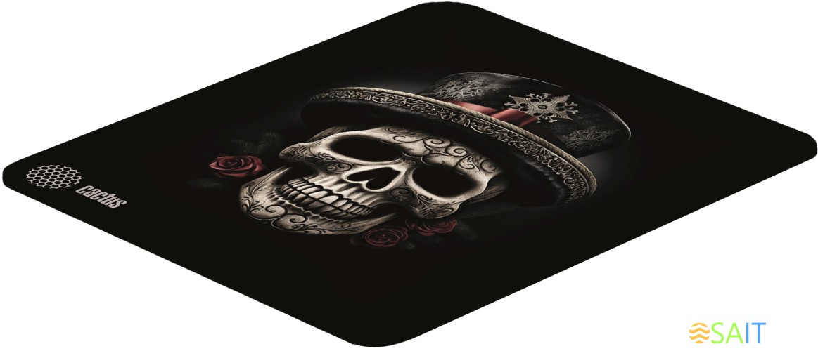 Коврик для мыши Cactus Scull рисунок 250x200x3мм (CS-MP-D05S)