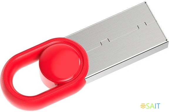 Флеш Диск Netac 32Gb UM2 NT03UM2N-032G-32RE USB3.2 серебристый/красный