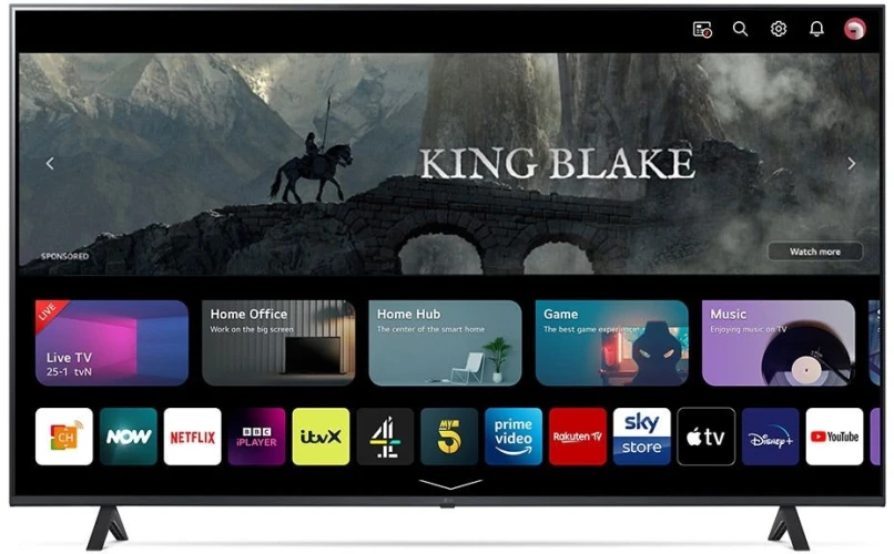 Телевизор LED LG 55" 55UR78006LK.ARUG черный 4K Ultra HD 50Hz DVB-T DVB-T2 DVB-C DVB-S DVB-S2 USB WiFi Smart TV