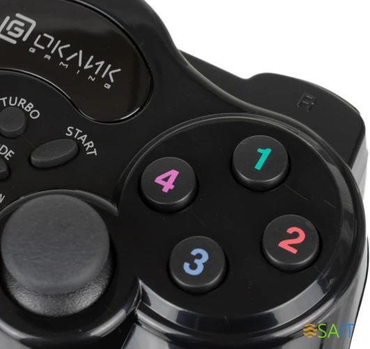 Геймпад Оклик GP-400MW черный USB Беспроводной виброотдача (1138115)