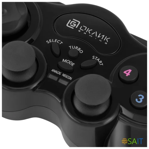 Геймпад Оклик GP-400MW черный USB Беспроводной виброотдача (1138115)