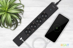 Сетевой удлинитель Powercube PC-7B-2M 1.9м (4 розетки) черный (коробка)