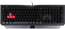 Клавиатура A4Tech Bloody B120N черный USB Multimedia for gamer LED (подставка для запястий) (B120N)