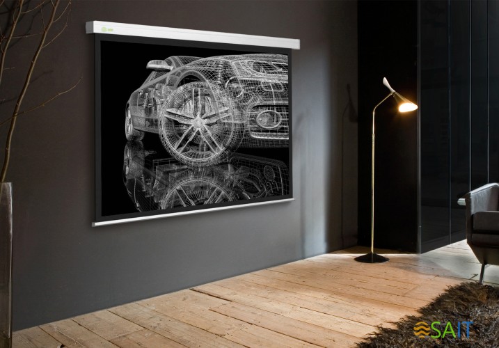 Экран Cactus 213x213см Wallscreen CS-PSW-213x213 1:1 настенно-потолочный рулонный белый