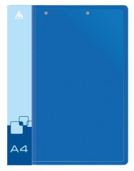 Папка метал.зажим/верх.приж Бюрократ -PZ07D+C A4 пластик 0.7мм торц.карм с бум. встав ассорти