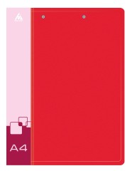 Папка метал.зажим/верх.приж Бюрократ -PZ07D+C A4 пластик 0.7мм торц.карм с бум. встав ассорти