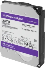 Жесткий диск WD SATA-III 24TB WD241PURP Surveillance Purple Pro (7200rpm) 512Mb 3.5"