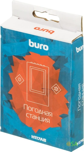 Погодная станция Buro H117AB серебристый/черный