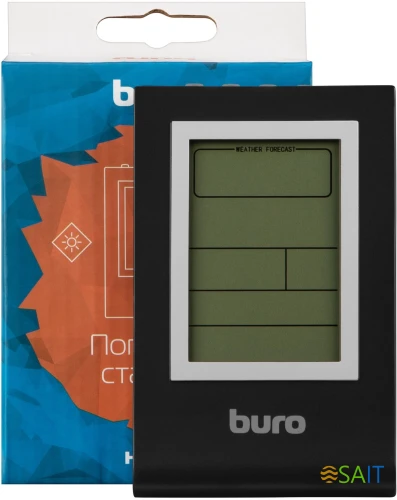 Погодная станция Buro H117AB серебристый/черный