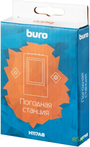Погодная станция Buro H117AB серебристый/черный