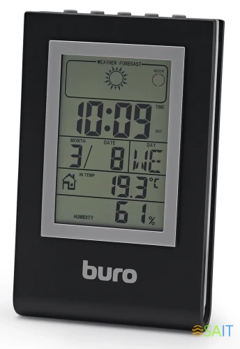 Погодная станция Buro H117AB серебристый/черный