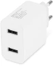 Сетевое зар./устр. Digma DGWC-2U-3A-WG 15.5W 3.1A+1A 2xUSB универсальное белый