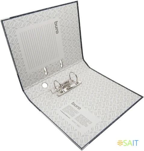 Папка-регистратор Buro A4 50мм картон/бумага черный мет.окант. сборная (упак.:2шт)