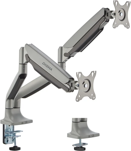 Кронштейн для мониторов ЖК Digma D-MM302D серый 17"-35" макс.9кг крепление к столешнице поворот и наклон