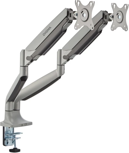 Кронштейн для мониторов ЖК Digma D-MM302D серый 17"-35" макс.9кг крепление к столешнице поворот и наклон