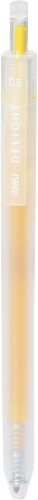 Набор ручек гелев. автоматическая Deli Delight (EG118-YL-P) прозрачный жел. черн. кор.карт. (12шт) линия 0.5мм
