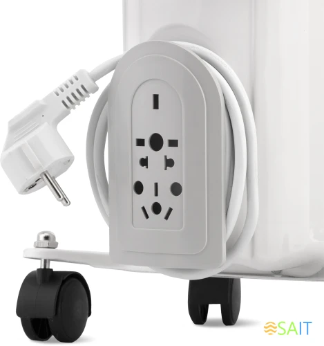 Радиатор масляный Vitek VT-1707 1000Вт белый