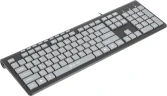 Клавиатура Оклик 480M черный/серый USB slim Multimedia (1067199)