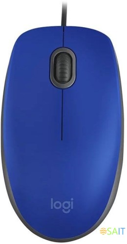 Мышь Logitech M110 Silent синий/черный оптическая 1000dpi USB 2but (910-005500)