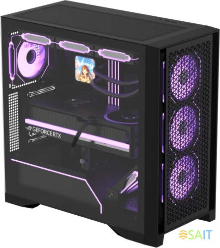 Корпус Formula Air Power G8 черный без БП ATX 2xUSB3.0 1xUSB3.1 audio bott PSU