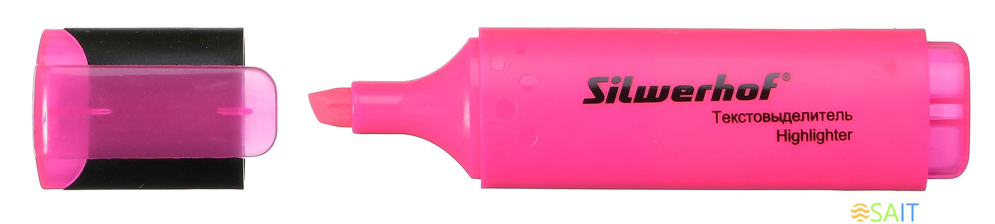 Текстовыделитель Silwerhof Blaze 108036-08 скошенный пиш. наконечник 1-5мм розовый картон