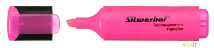 Текстовыделитель Silwerhof Blaze 108036-08 скошенный пиш. наконечник 1-5мм розовый картон