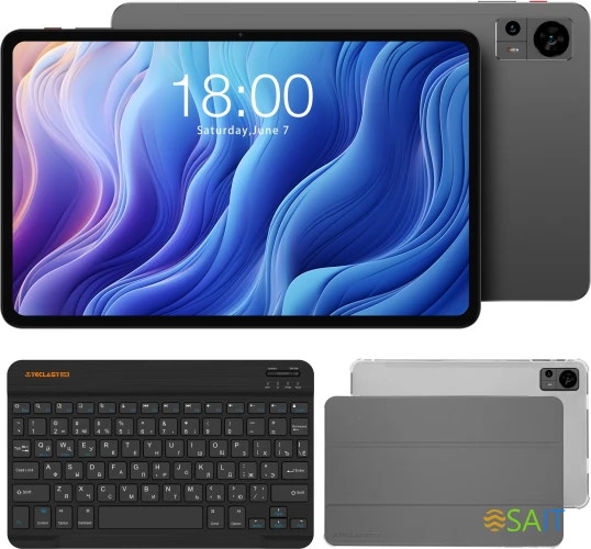 Планшет Teclast T60 Premium set T620 (2.0) 8C RAM8Gb ROM256Gb 11.97" IPS 2000x1200 4G 2Sim Android 14 серый 13Mpix 5Mpix BT WiFi microSD 1Tb 8000mAh