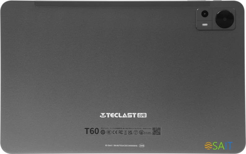 Планшет Teclast T60 Premium set T620 (2.0) 8C RAM8Gb ROM256Gb 11.97" IPS 2000x1200 4G 2Sim Android 14 серый 13Mpix 5Mpix BT WiFi microSD 1Tb 8000mAh