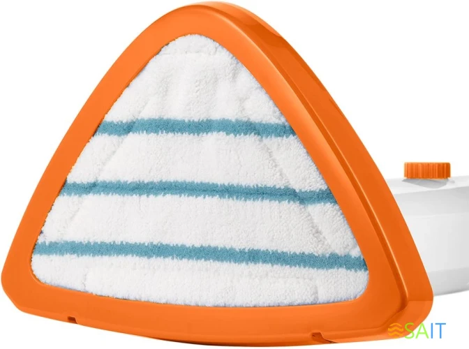 Швабра паровая Kitfort КТ-1048-2 1300Вт белый/оранжевый