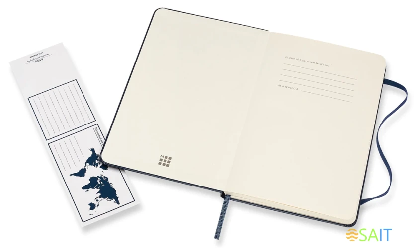 Блокнот Moleskine CLASSIC QP050B20 Medium 115x180мм 208стр. линейка твердая обложка синий