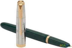 Ручка перьев. Parker 51 Premium (CW2169074) Forest Green GT F сталь нержавеющая подар.кор.