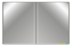 Папка с 100 прозр.вклад. Бюрократ -BPVN100GREY A4 пластик 0.8мм торц.карм с бум. встав серый