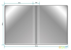 Папка с 100 прозр.вклад. Бюрократ -BPVN100GREY A4 пластик 0.8мм торц.карм с бум. встав серый