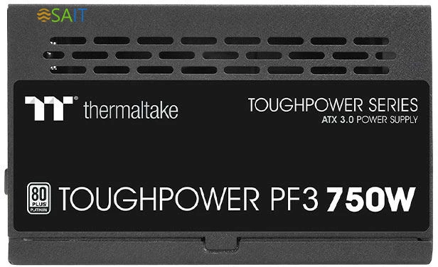 Блок питания Thermaltake ATX 750W Toughpower PF3 Gen.5 80+ platinum 24pin APFC 120mm fan LED 8xSATA Cab Manag RTL
