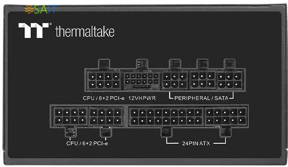 Блок питания Thermaltake ATX 750W Toughpower PF3 Gen.5 80+ platinum 24pin APFC 120mm fan LED 8xSATA Cab Manag RTL