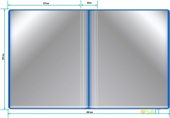 Папка с 60 прозр.вклад. Бюрократ -BPV60BLUE A4 пластик 0.7мм торц.карм с бум. встав синий