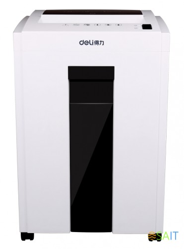 Шредер Deli 9953 белый (секр.P-5) фрагменты 8лист. 23лтр. скрепки скобы пл.карты CD