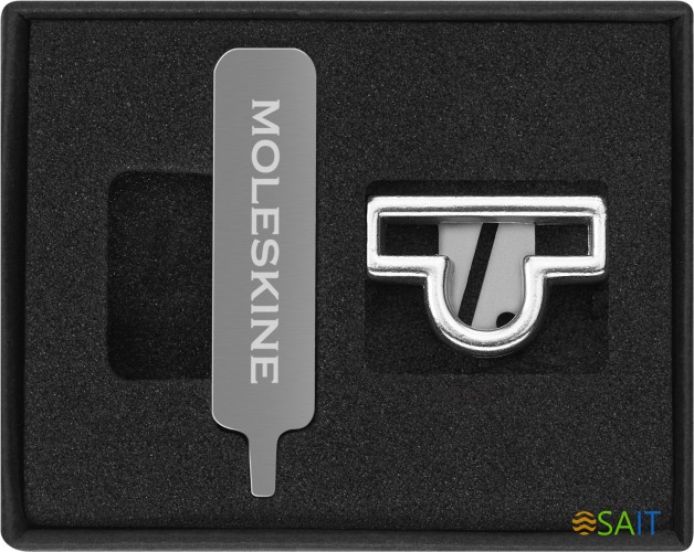 Шильд-символ Moleskine Zodiac Весы металл серебристый коробка с европод. PINLIBRASILV