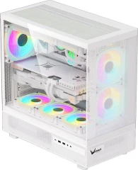 Корпус Formula Crystal Z8 COSMIC белый без БП ATX 3x120mm 5x140mm 1xUSB2.0 1xUSB3.0 1xUSB3.1 audio bott PSU