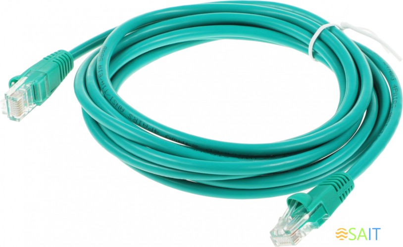 Патч-корд cat.5E molded 3м зеленый RJ-45 (m)-RJ-45 (m)