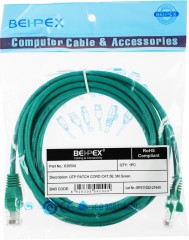 Патч-корд cat.5E molded 3м зеленый RJ-45 (m)-RJ-45 (m)