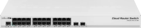 Коммутатор MikroTik CRS326-24G-2S+RM (L3) 24x1Гбит/с 2SFP+ управляемый