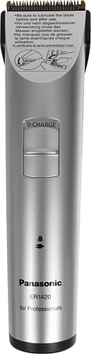 Машинка для стрижки Panasonic ER1420S520 серебристый (насадок в компл:3шт)