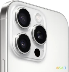 Смартфон Apple A3294 iPhone 16 Pro 128Gb белый титан моноблок 3G 4G 2Sim 6.3" 1206x2622 iOS 18 48Mpix 802.11 a/b/g/n/ac/ax/be NFC GPS Protect