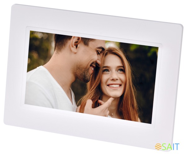 Фоторамка Digma 7" PF-743 IPS 1024x600 белый пластик