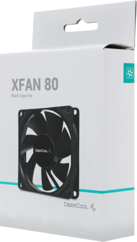 Вентилятор для корпуса Deepcool XFan 80 80х80x25 черный 4-pin (Molex) 20дБ (DP-FDC-XF80) Ret