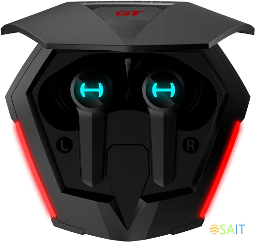 Наушники с микрофоном Edifier GT4 S черный вкладыши BT/Radio в ушной раковине