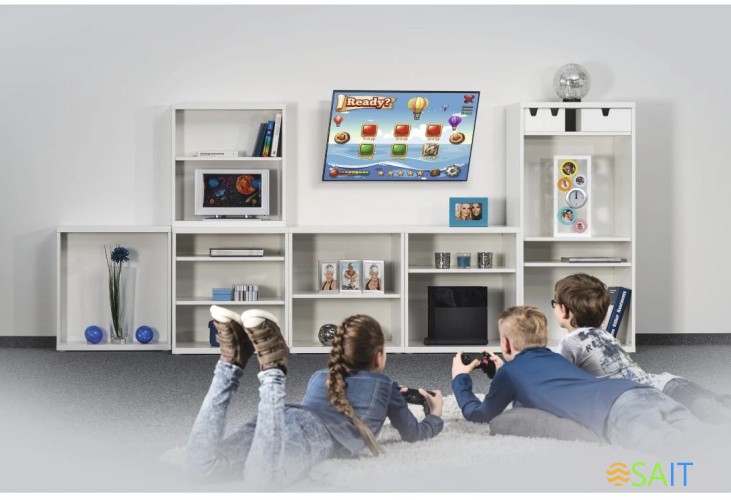 Кронштейн для телевизора Hama 00220810 черный 32"-65" макс.35кг настенный наклон